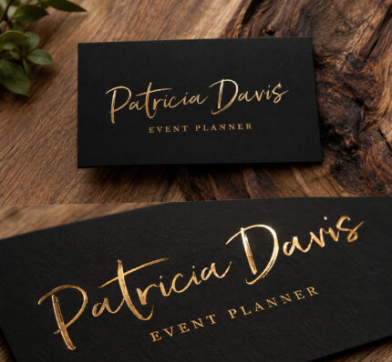 Foil Business Cards Brantford - Raised Gold & Silver